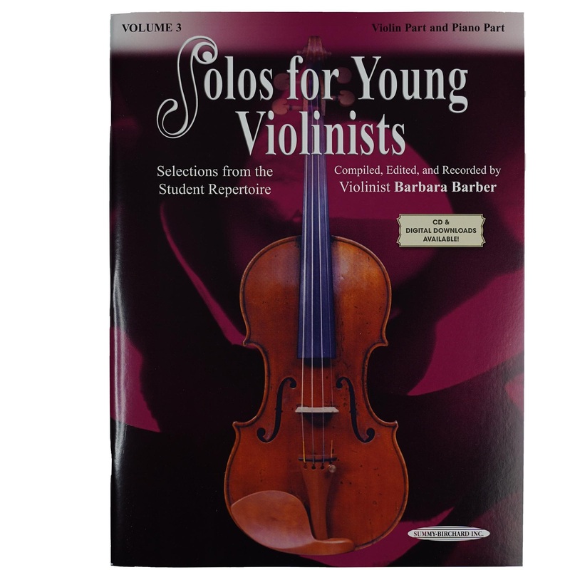 Solos for Young Violinists Volume 3 for Violin and Piano by Barbara Barber – Summy-Birchard Publication