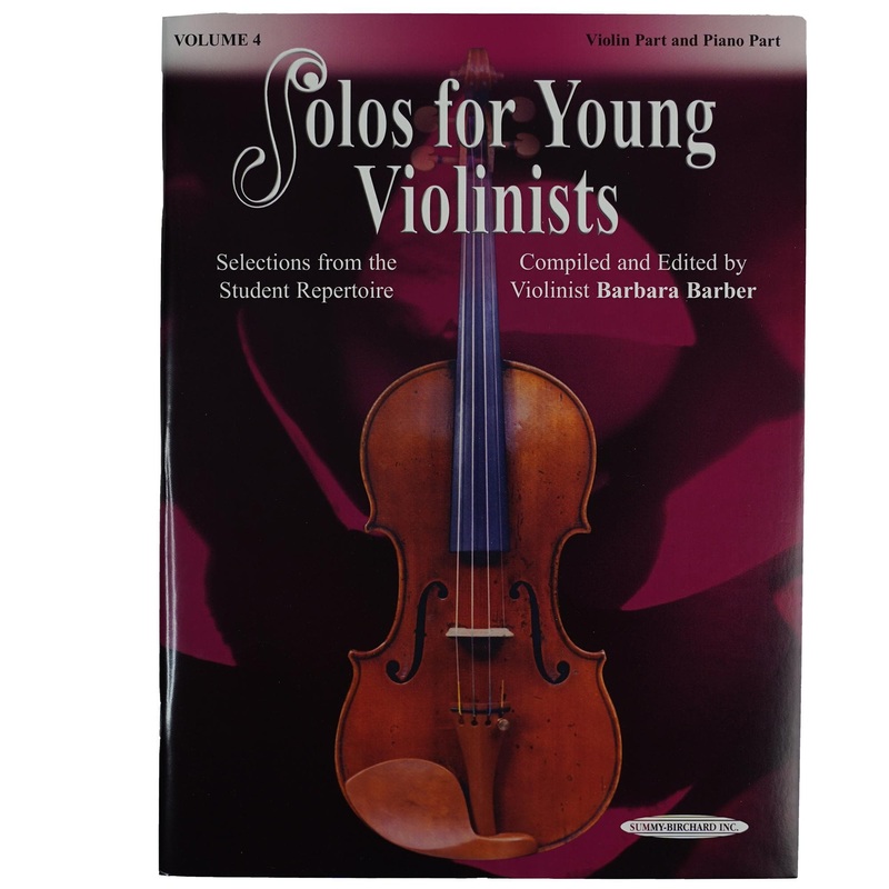 Solos for Young Violinists Volume 4 for Violin and Piano by Barbara Barber – Summy-Birchard Publication