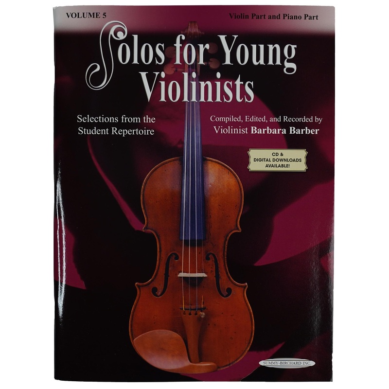 Solos for Young Violinists Volume 5 for Violin and Piano by Barbara Barber – Summy-Birchard Publication