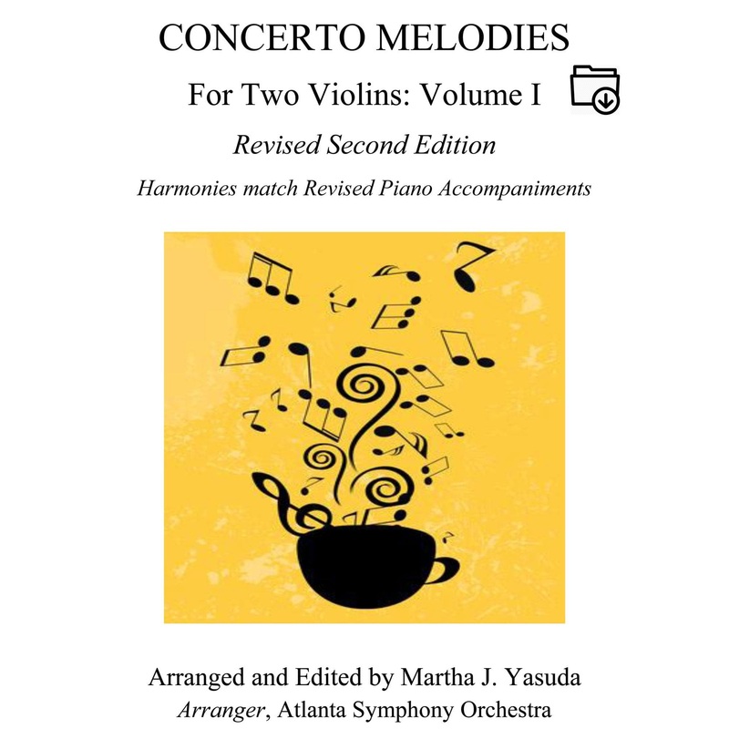 Yasuda, Martha – Concerto Melodies For Two Violins, Volume I, 2nd Edition  – Digital Download