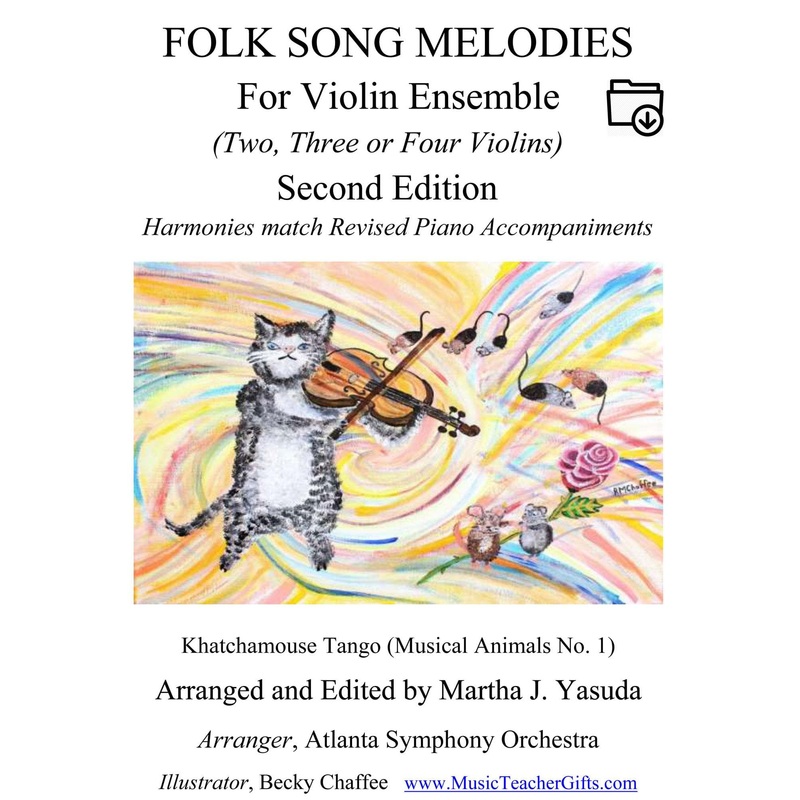 Yasuda, Martha – Folk Song Melodies For Violin Ensemble, 2nd Edition – Digital Download