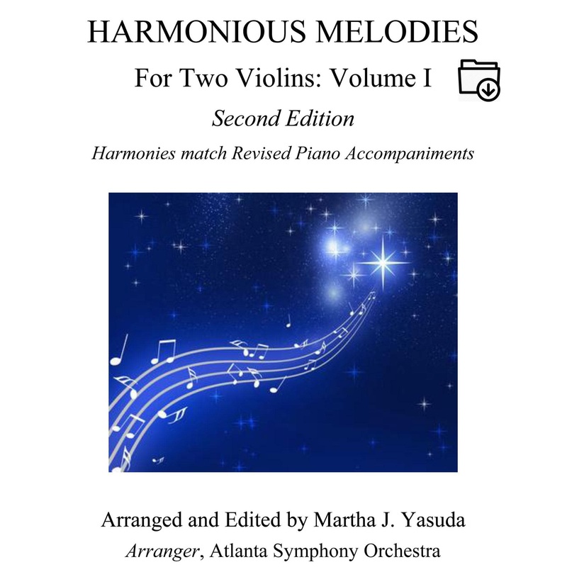 Yasuda, Martha – Harmonious Melodies For Two Violins, Volume I, 2nd Edition  – Digital Download