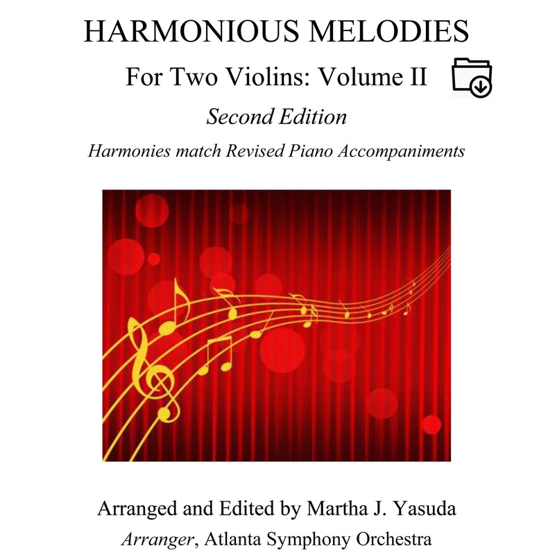 Yasuda, Martha – Harmonious Melodies For Two Violins, Volume II, 2nd Edition – Digital Download
