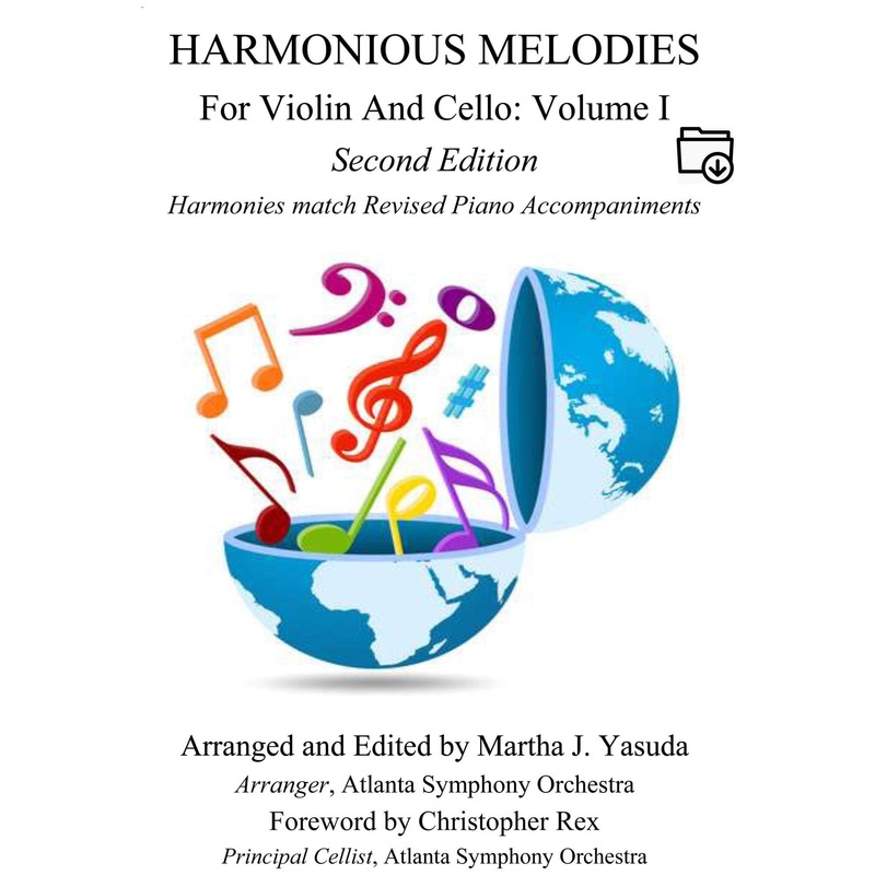 Yasuda, Martha – Harmonious Melodies For Violin and Cello, Volume I, 2nd Edition – Digital Download