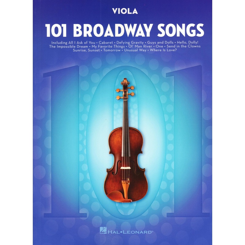 101 Broadway Songs for Viola