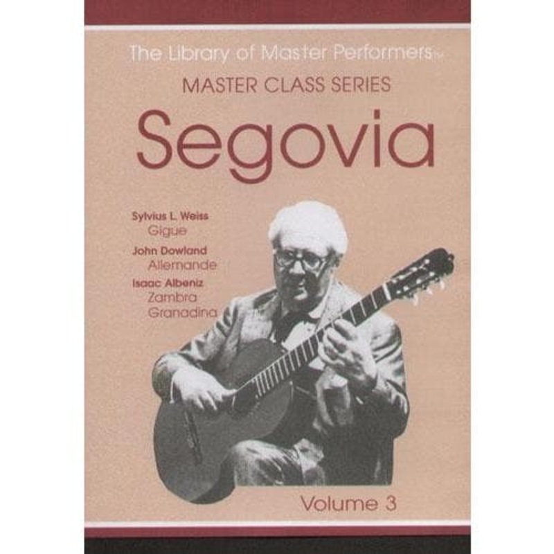 Andres Segovia Master Class Series – Volume 3 – DVD