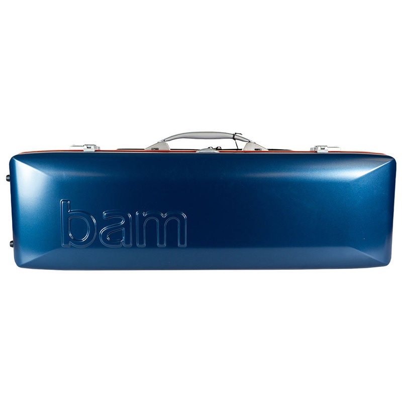 BAM Graffiti Hightech Oblong Violin Case – 4/4 Size – Navy and Red