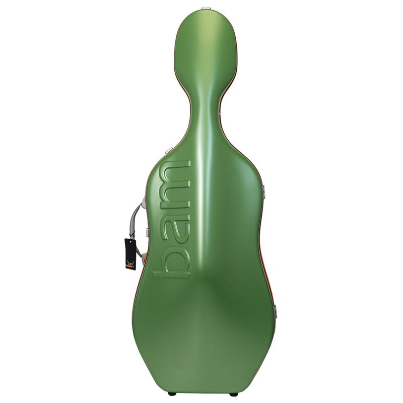 BAM Graffiti Hightech Slim Cello Case – 4/4 Size – Green and Orange