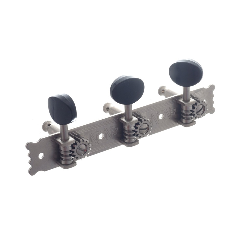 National Engraved Vintage 3-On-A-Plate Tuning Machines