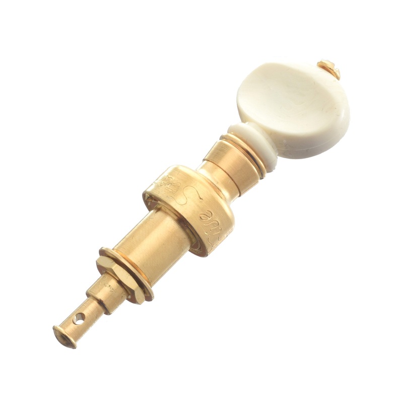 5-Star Gold Banjo Peg, Cream Button, Single Peg