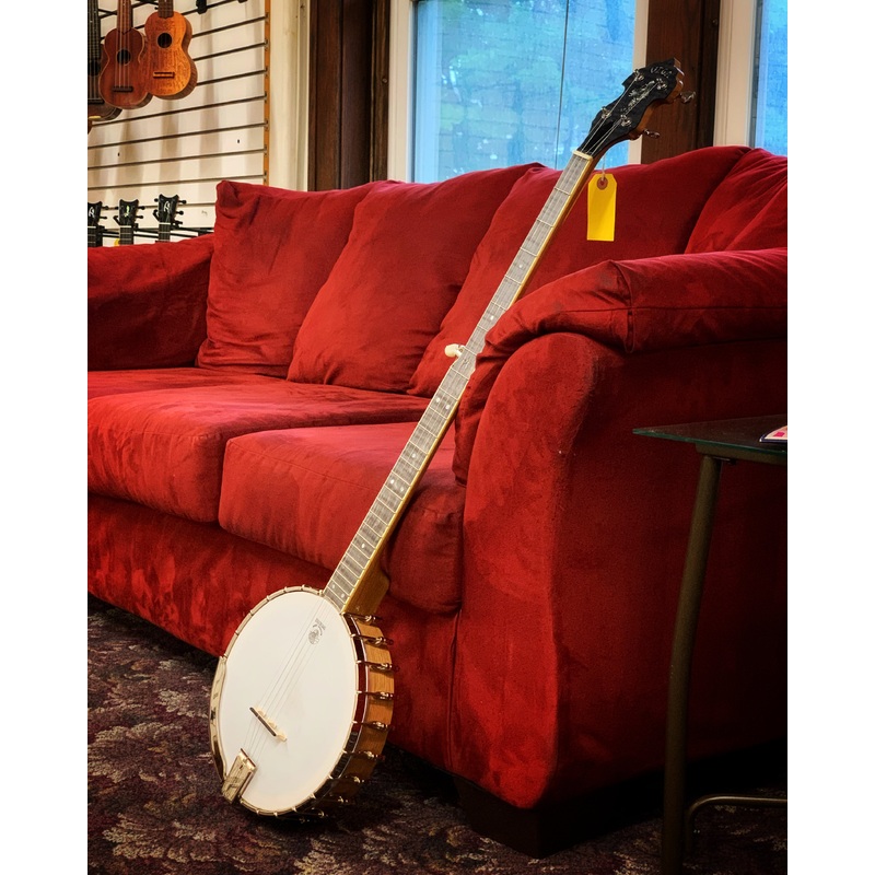 Vega  (by Deering) White Oak Longneck Openback Banjo, 11 Rim & Case