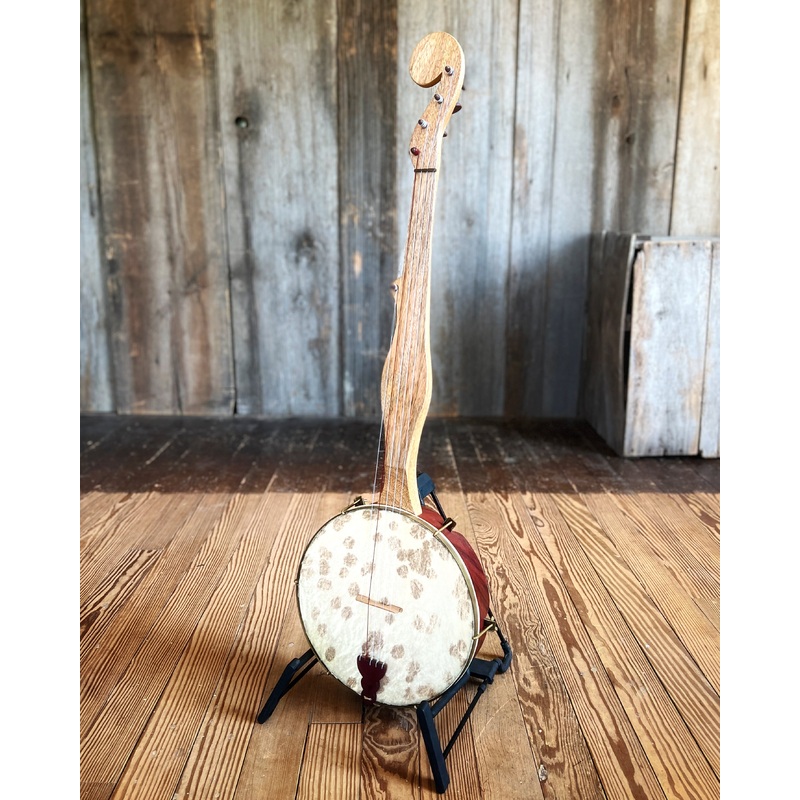 Menzies Fretless Minstrel Banjo, #334, Adjustable Head