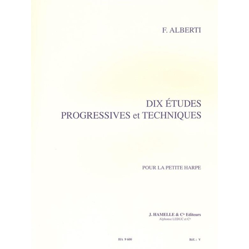 Alberti: 10 Etudes Progressives et Techniques for Harp