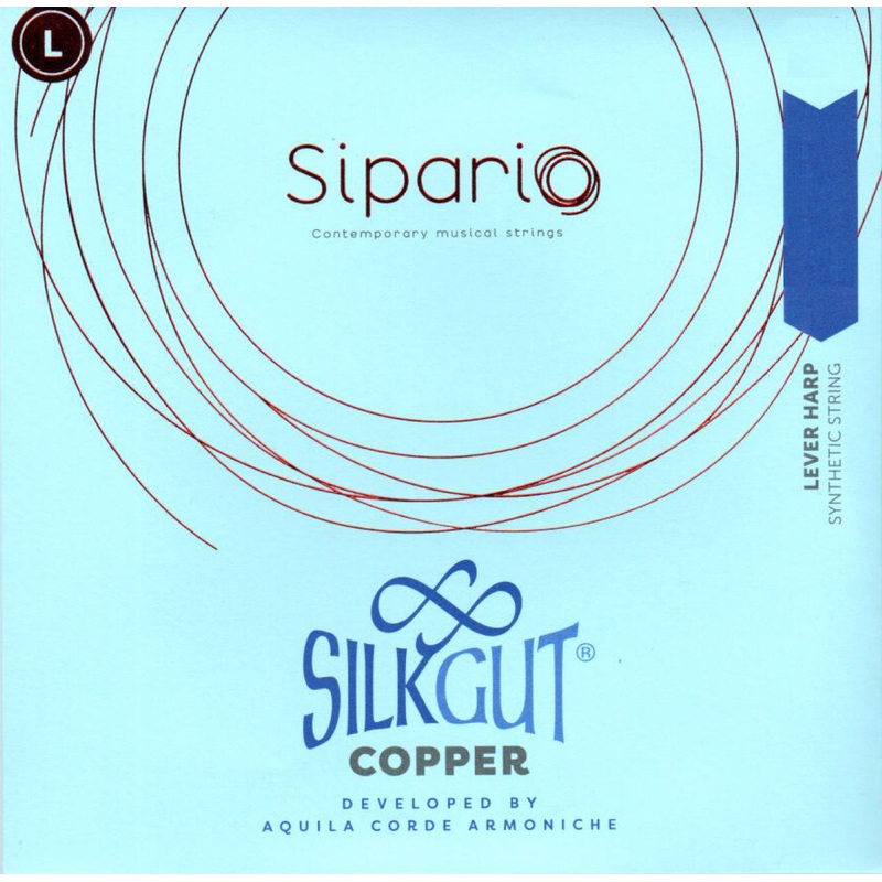 5th Octave E – Lever Harp Silkgut Copper String by Sipario
