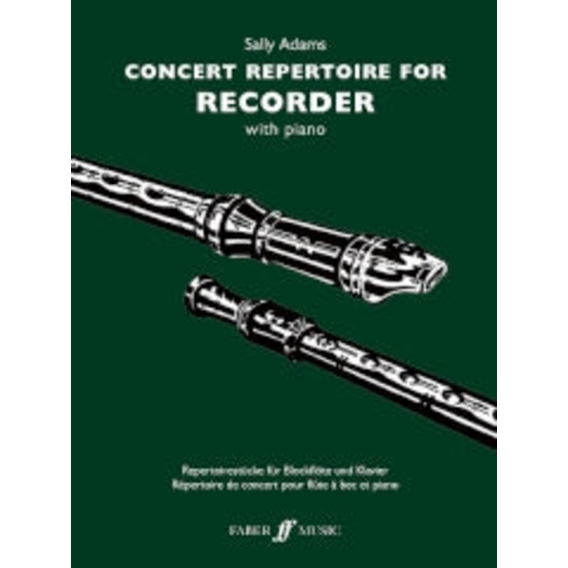 Adams (ed.): Concert Repertoire for Recorder with Piano
